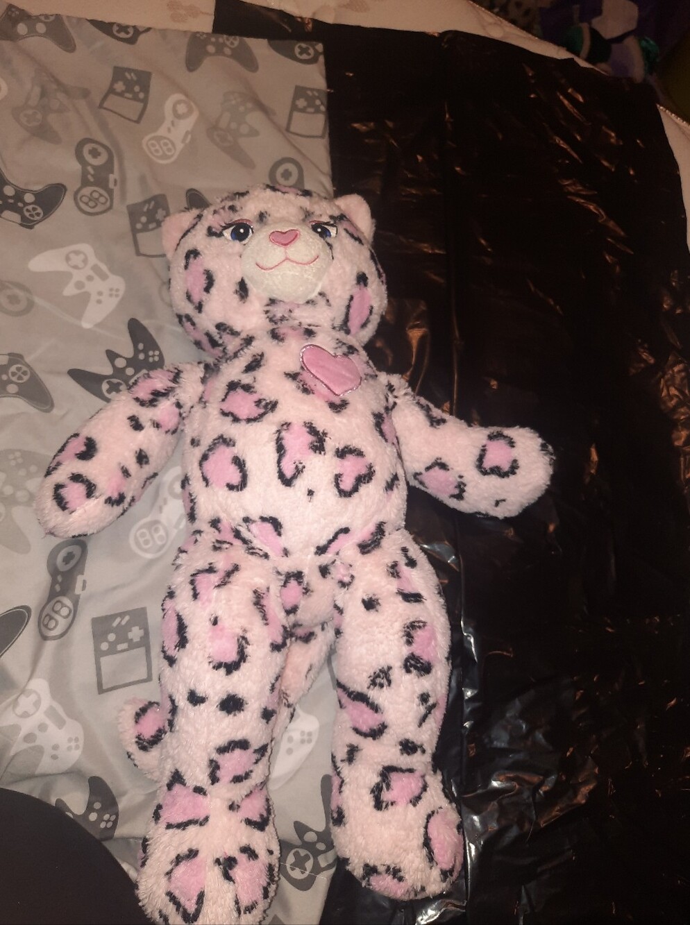 Vintage BAB pink leopard build a bear